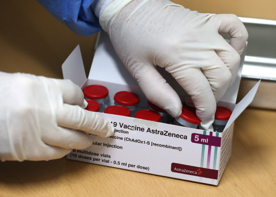 아스트라제네카 백신병.   연합뉴스